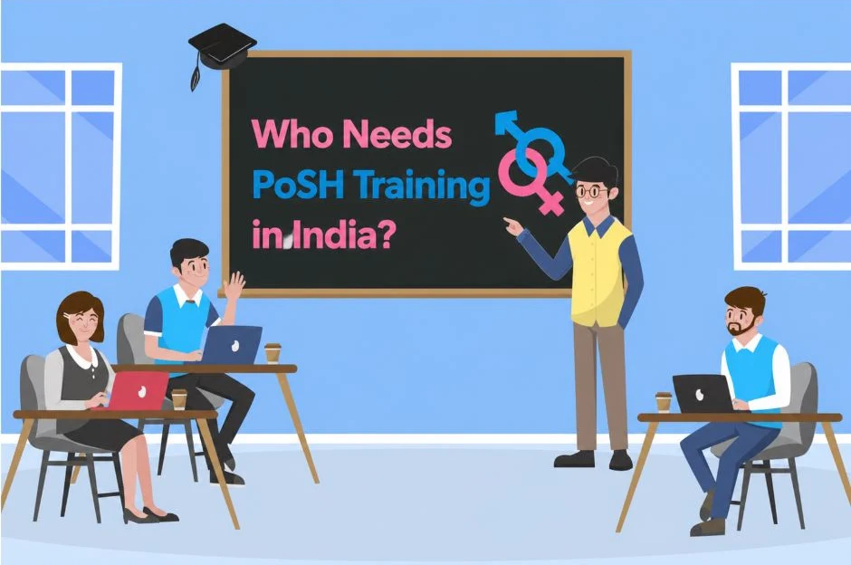 Employees and trainers discussing who needs PoSH training in India